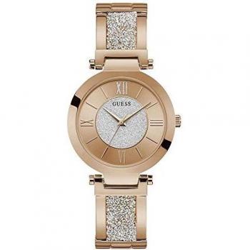 Guess Watches Ladies Aurora Womens Analogue Quartz Watch with Stainless Steel Bracelet W1288L3