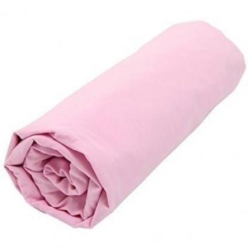 Douceur D'Intérieur  - 1641151, Sabana Ajustable 1 Persona , 90 X 190 Cm , Lit Uni , Liso 57 Hilos , Rosa