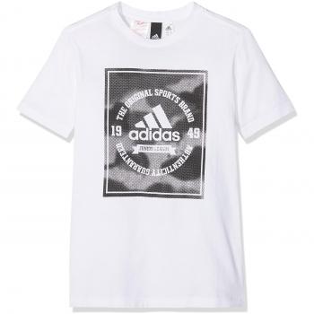 adidas Camouflage Camiseta, Niños, Blanco