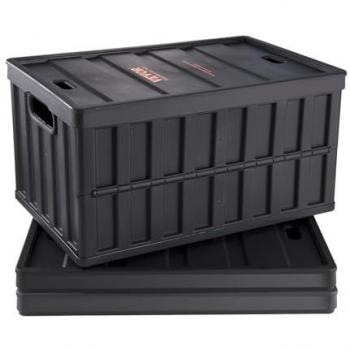 Mophorn Vevor 3-Pack 65L Collapsible Plastic Storage Bins with Lids and Handles - Heavy Duty Stackable Utility Crates
