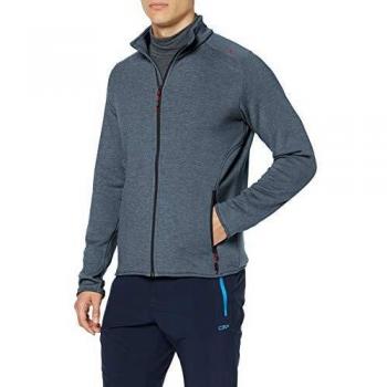 CMP Powerstrech Chaqueta, Hombre, Piombo Melange/Ferrari, 46