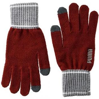 Guantes de invierno Puma Knit 041772-03 rojos, talla M