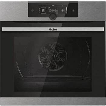 Haier I-Turn Series 2 HWO60SM2F3XH- Horno Multifunción, Limpieza por Aquálisis,Conectividad WIFI, Capacidad 70L, Cocción multinivel, 11 Funciones, Mando giratorio, Clase A+, Negro