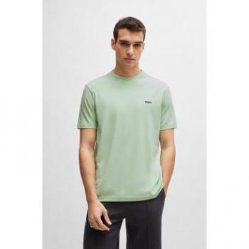 BOSS Camiseta Logo Contraste Azul Marino con Estilo Elegante