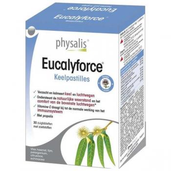 Pastillas para la garganta Eucalyforce 30 comprimidos - Physalis