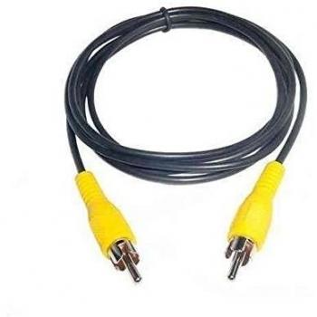 YATEK Cable RCA Macho - Macho, Ideal para cámaras de visión Trasera, Longitud 3 Metros, Color Negro