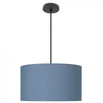 Lámpara Colgante Moderna 2xE27 Negro/Azul 40x40 cm con Difusor
