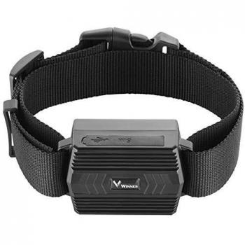 Rastreador GPS, Winnes Monitoreo en Tiempo Real Localizador GPS Anti-pérdida Rastreador GPS de Larga Espera con Collar Ajustable para Animales Grandes Bovinos, Ovinos con Gratis App