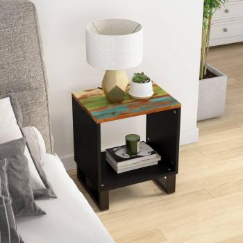 vidaXL Coffee Table 40x31x46 cm Solid Wood Reclaimed & Engineered Wood