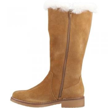 Hush Puppies Women's Millie Tan Suede Long Boots