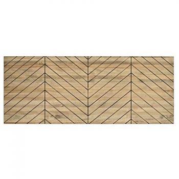 Cabecero Formas Z 180x60cm en Madera Maciza de Pino con Acabado Vintage Estilo Industrial