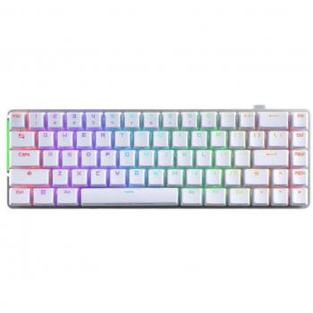 Teclado Mecánico Gaming ASUS ROG Falchion Ace RGB USB con Interruptores ROG NX Red, Diseño QWERTY Inglés, Color Blanco