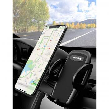 Mpow Soporte Móvil para Coche, Soporte Móvil Coche para Rejillas, para iPhoneXs Max/Xs/X/8/8Plus/7/6, Samsung Galaxy S9/S8/S7/S6, Huawei, Xiaomi, y ect