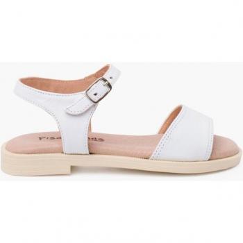 Sandalias de niña de piel con pala escotada