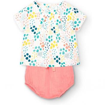 Conjunto de bebé niña de camiseta con estampado animal y braguita