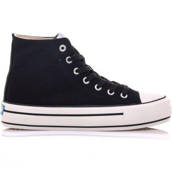 Zapatillas deportivas abotinadas Mustang Canvas Negro