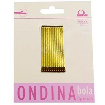 HORQUILLA ONDINA CLIPS 12UN RUBIA