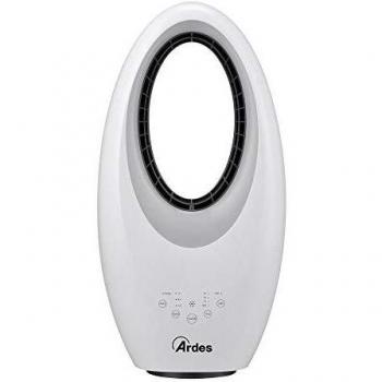 ARDES | AR5BL1 Ventilador Sin Aspas Potente y Silencioso Ventilador con Telemando Luz Nocturna Led Mandos Táctiles y Temporiz. Muna Bladeless