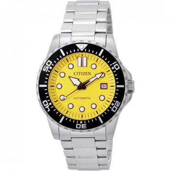 Citizen Urban Mechanical Yellow Dial Automatic 100M Men's Watch