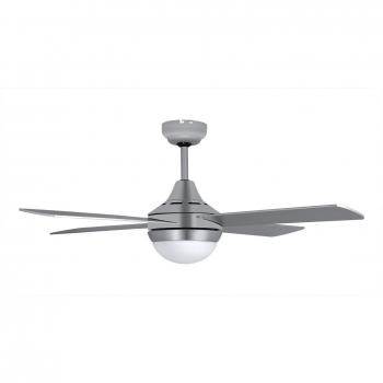 Orbegozo CP 91120 - Ventilador de techo con luz LED, mando a distancia, 3 velocidades, temporizador, 60 W, plateado, 120 cm de diámetro