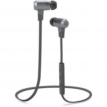 Optoma BE6I Binaurale Dentro de oído, Banda para cuello Gris, Metálico - Auriculares