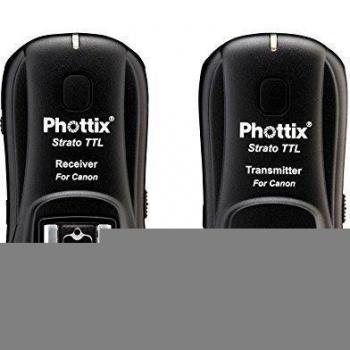 Phottix Strato TTL - Disparador inalámbrico Canon, negro