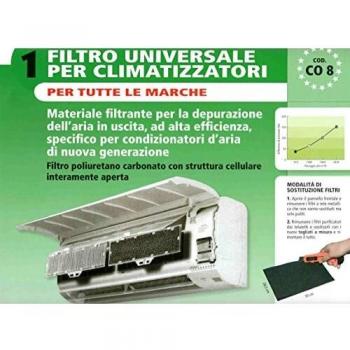 Filtro Universal para Climatizadores y Aire Acondicionado Elettrocasa CO-8 Negro
