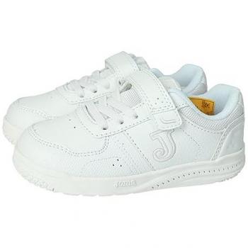 Zapatillas Casual Joma Harvard 22 Junior Blancas con Cierre de Cordones y Velcro, Cómodas y Ligeras, Modelo WHARW2202V