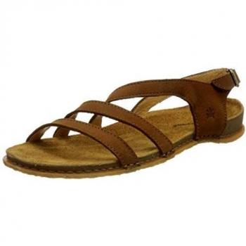 Sandalias Planas de Mujer El Naturalista N5811 Panglao de Piel Marrón Wood