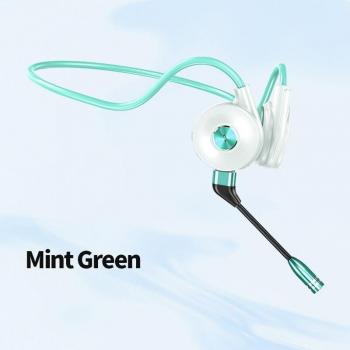 Auriculares Bluetooth de Conducción Ósea con Gancho Abierto, Livianos y Microfono, No Intraauriculares