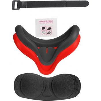 Mascarilla de Silicona Blanda Unisex para Oculus Quest 2 VR, Almohadillas Antisudor, Bloqueo de Luz y Antifugas
