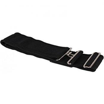 Cinta de Techo Elástica QHP - Talla Única, Longitud Ajustable, 11 Colores Brillantes (Negro)