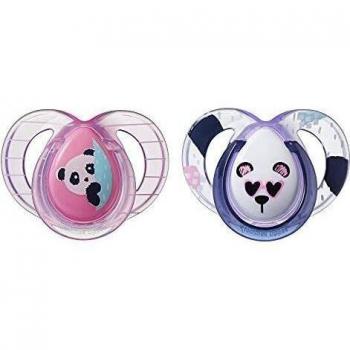Tommee Tippee Anytime Soothers, Symmetrical Orthodontic Design, BPA-Free Silicone, 6-18m, Pack of 2