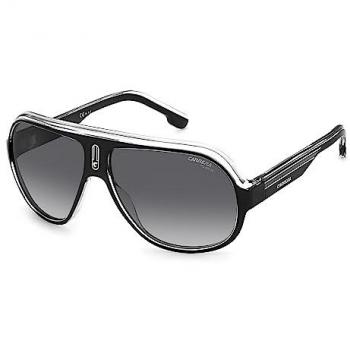 Carrera Speedway/N Aviator Sunglasses - Unisex Black White Grey Gradient Polarized, One Size