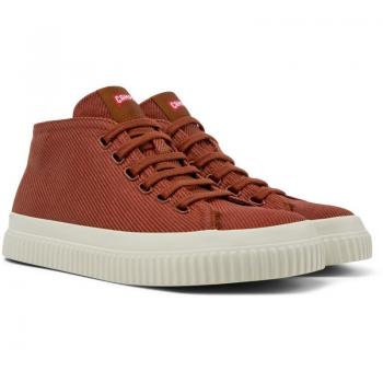 Botines de mujer Camper Peu Roda rojos con cierre de cordones, talla 36