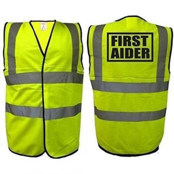 Primera Aider Hi Vis Chaleco | alta visibilidad caso salud seguridad ayuda Viz EN471 0344