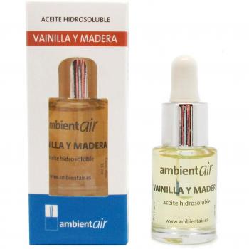 Ambientair Home Perfumes. Aceite hidrosoluble 15 ml con Fragancia Vainilla y Canela. Aceite perfumado Vainilla Canela. Aceite para humidificador. Ambientador para casa sin Alcohol.