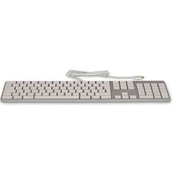 Teclado LMP 20367 USB-C Suiza CH (QWERTZ) Plata con Teclado Numérico