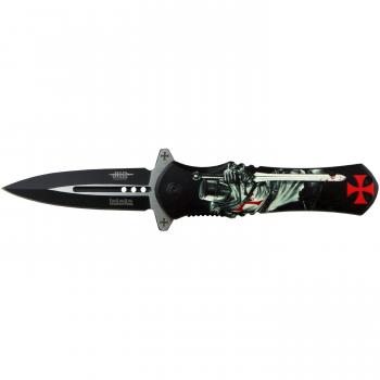 Navaja JKR 0682 caballero templario negro (8,5 cm)