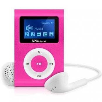 Sunstech DEDALOIII - Reproductor MP3 de 1.1'', 4 GB, color rosa