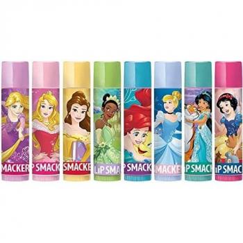 Lip Smacker - Disney Princess Collection - Flavoured Lip Balms for Kids - Lip Balm Gift Set in 8 Different