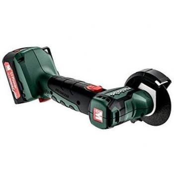 metabo 4061792175563 600348500-Miniamoladora compacta Motor sin escobillas a batería 12V 2X 2,0Ah Li-Ion PowerMaxx CC 12 BL con maletín, Negro, Size