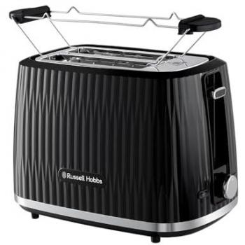Tostador Russell Hobbs Eden 27371-56, 800W, 2 ranuras, 6 niveles de dorado, función descongelar y recalentar, bandeja recogemigas y calientapanecillos incluido,