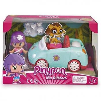 Pinypon- Figura con coche para picnic en el campo