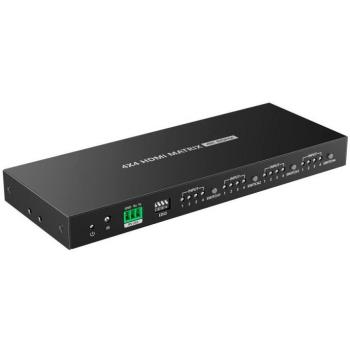 Matriz de video HDMI 4x4 4K60 con control remoto