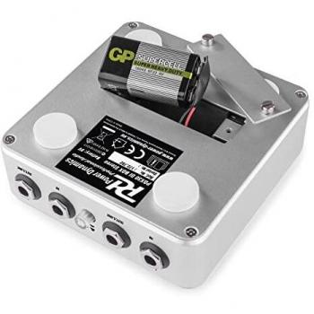 Power Dynamics caja de inyección directa Stereo, reproducción óptima de sonido, salida XLR balanceada, jack de entrada/salida 6,3 mm, batería 9V o phantom power 48V, carcasa de aluminio