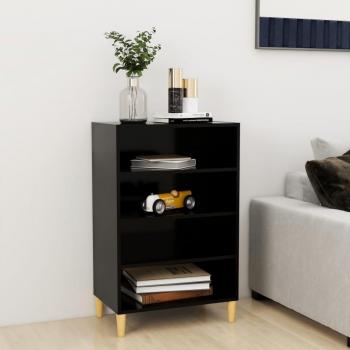Aparador negro de madera multicapa 57x35x90 cm