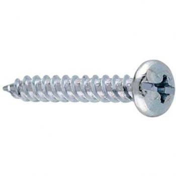 Apolo 945Tg - Tornillo Doble Rosca Tipo Tornigrap Nº 45 de 5,5X45 Cabeza Alomada Acero Cincado, 100 Unidades