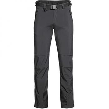 Maier Sports Men's Tech Softshell Pants - Warm, Windproof, Stretchy, Size 60 Black