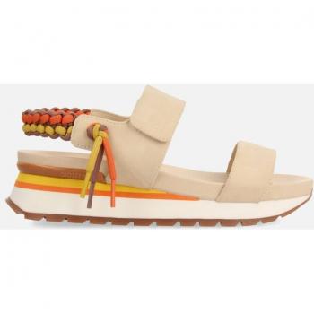 Gioseppo Austell - Sandalia Deportiva Beige con Detalle Trasero Multicolor - Cuña 3 8cm